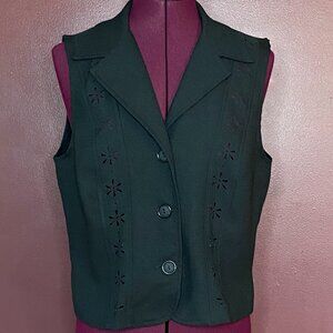 90's Vest with Flower Cutouts